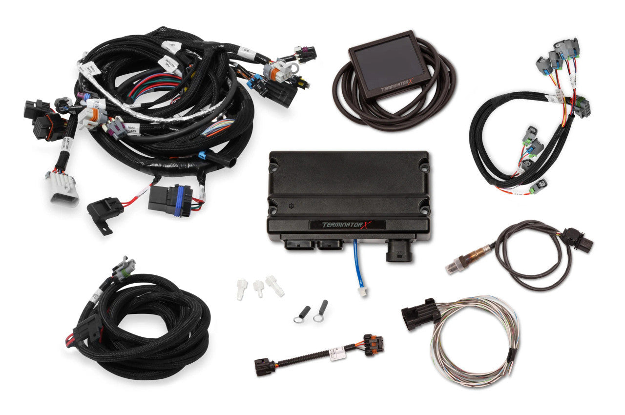 Holley Terminator X EFI 550-903 for Gen 3 LS1 - 24x LS, EV1 Injectors, 3.5" Screen Included - No Trans or DBW Control